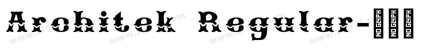 Architek Regular字体转换 Architek Regular字体转换